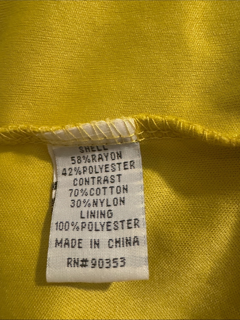 J Gee Women’s Mustard Yellow Lace-Trim Maxi Dress - Picture 9 of 10